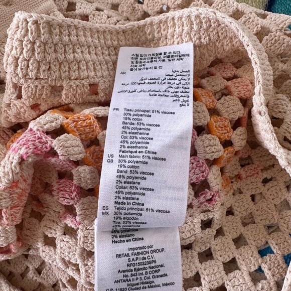 sandro sacramento crochet cardigan knit luke button down collared crop top - Picture 11 of 12